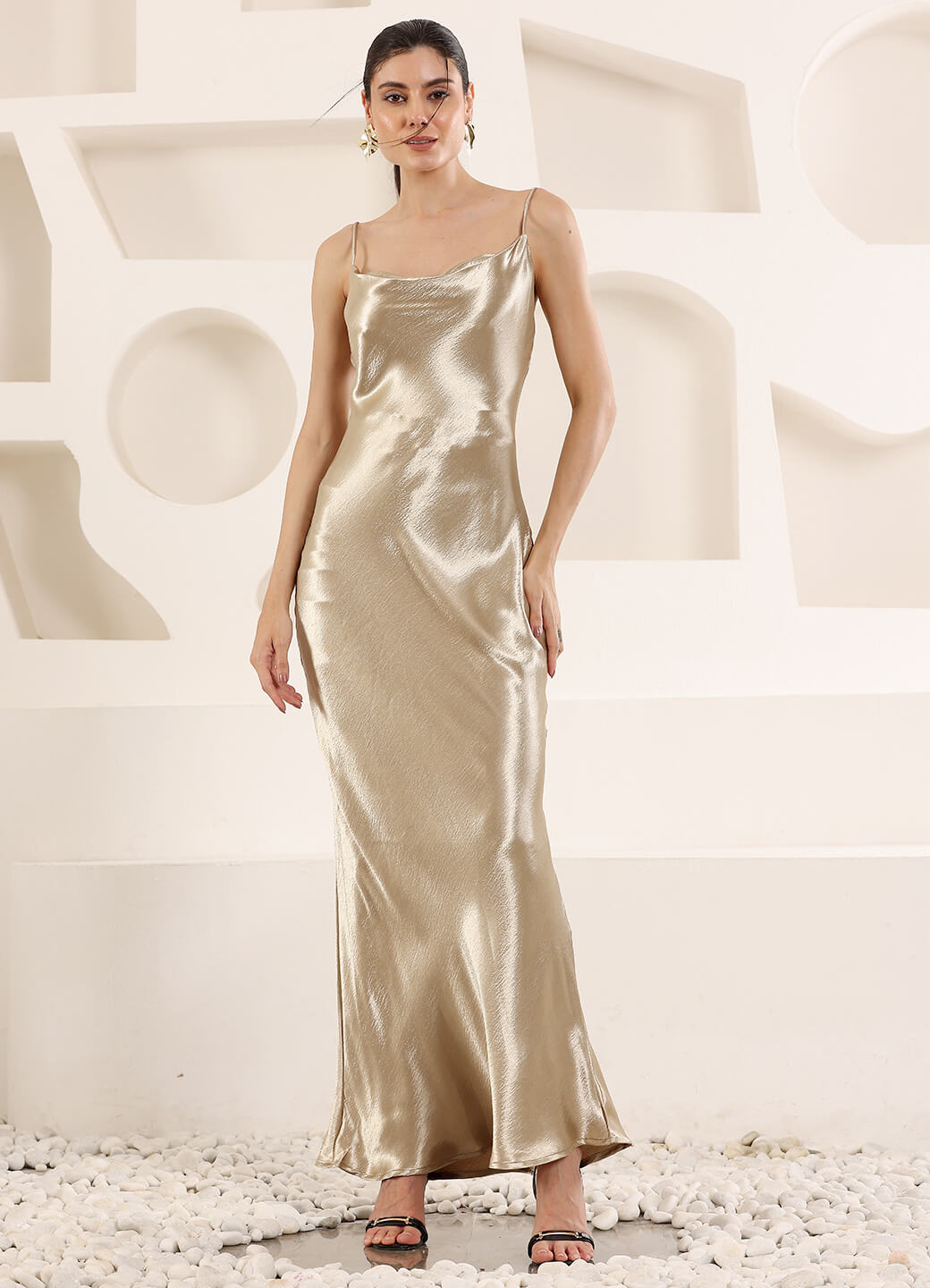 Metallic Long Dress