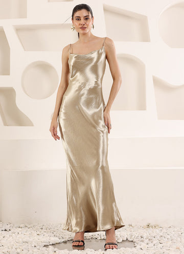 Metallic Long Dress