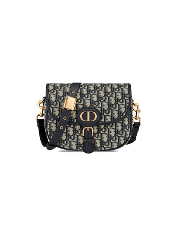 Dior Medium Dior Booby Bag Blue Dior Oblique Jacquard Women