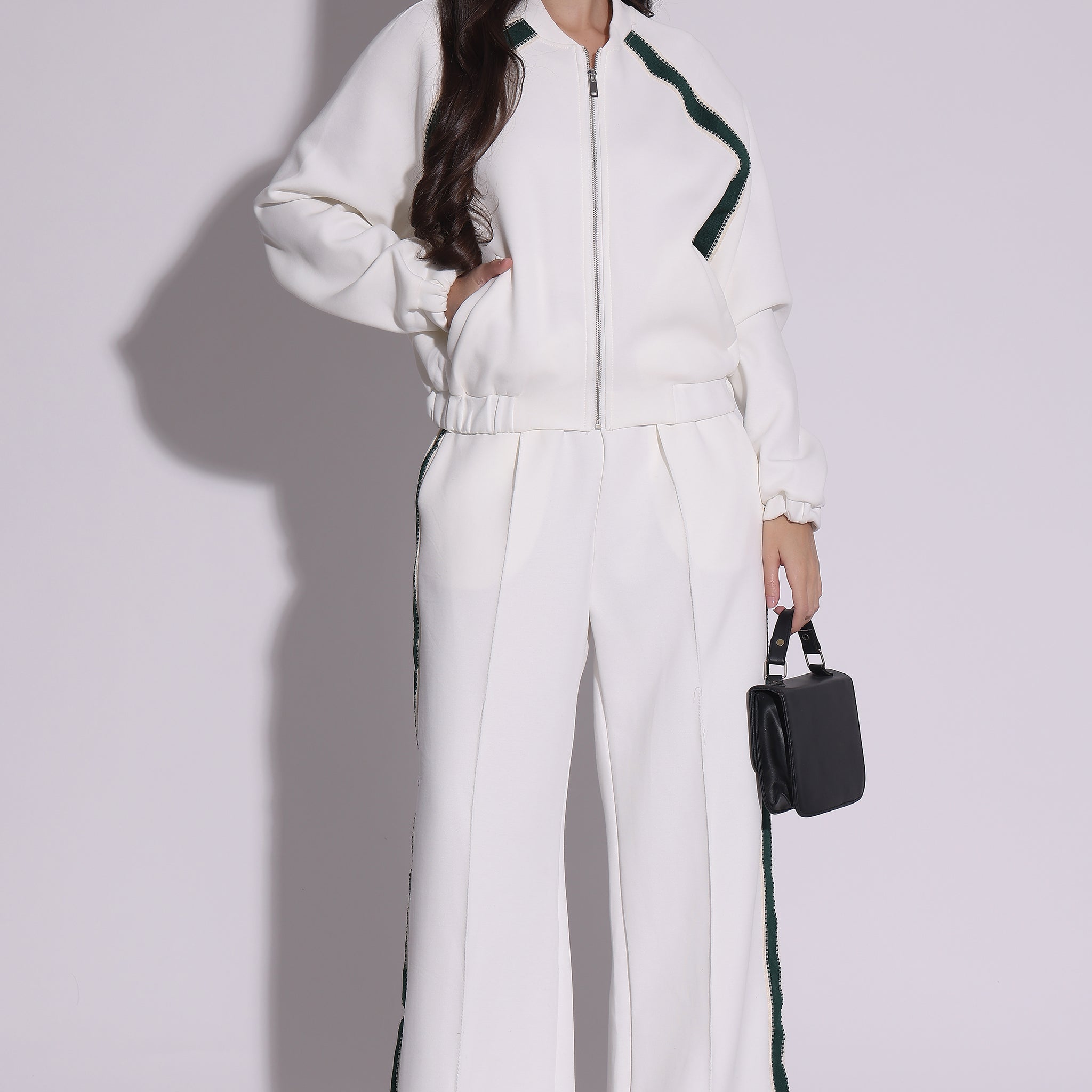 Sporty Chic White Co-Ord Set