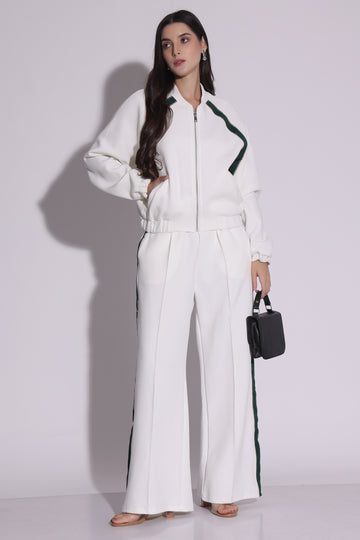 Sporty Chic White Co-Ord Set