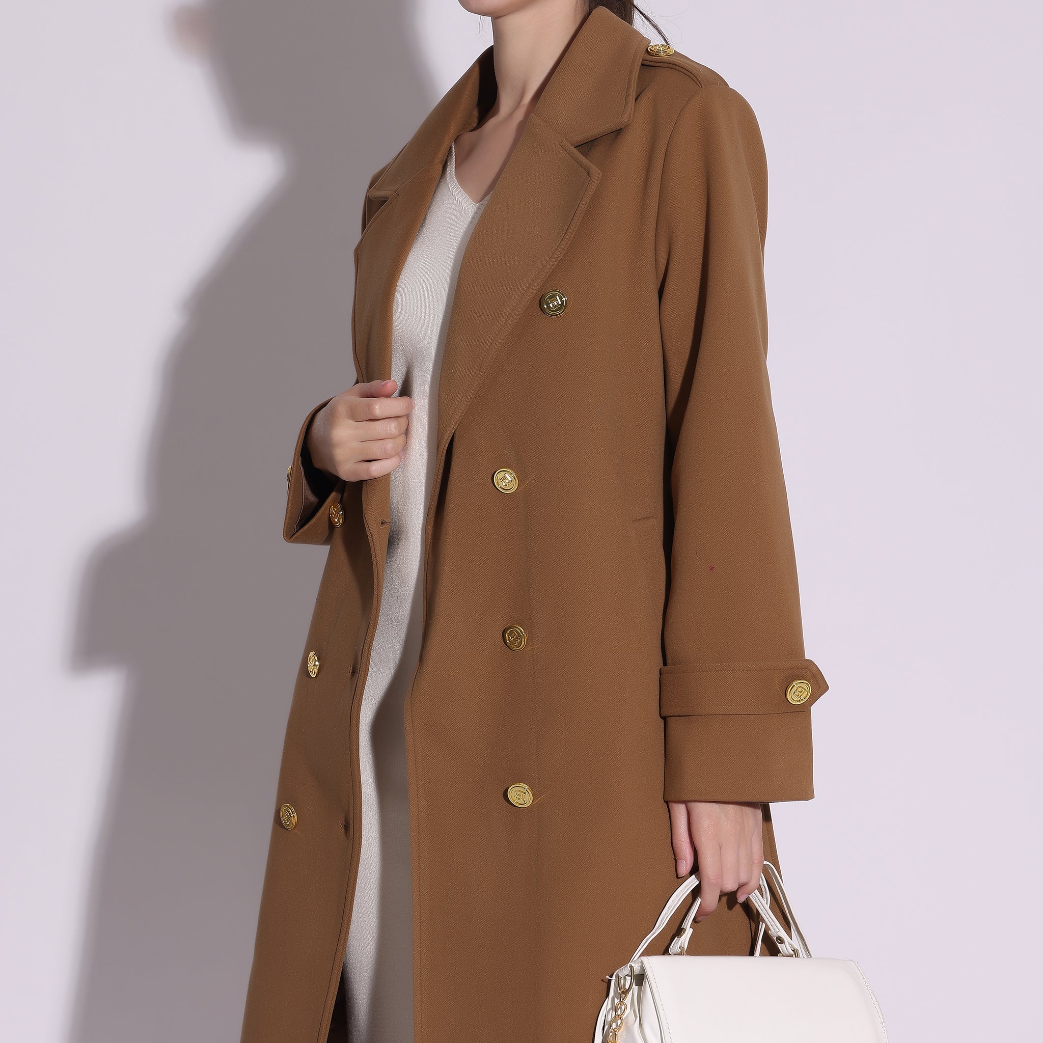 Classic Camel Trench Coat