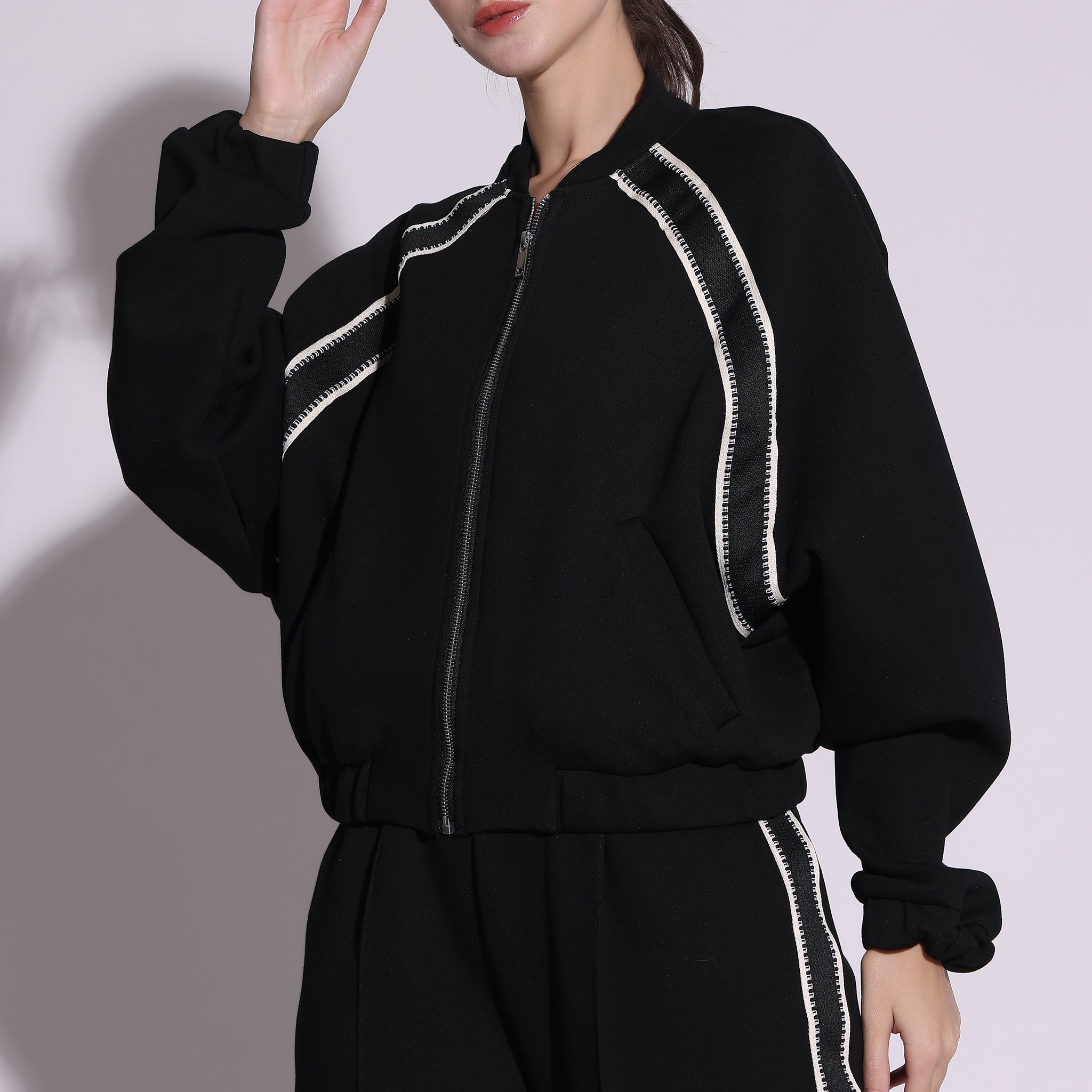 Black Statement Bomber Co-Ord