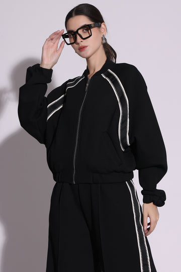 Black Statement Bomber Co-Ord