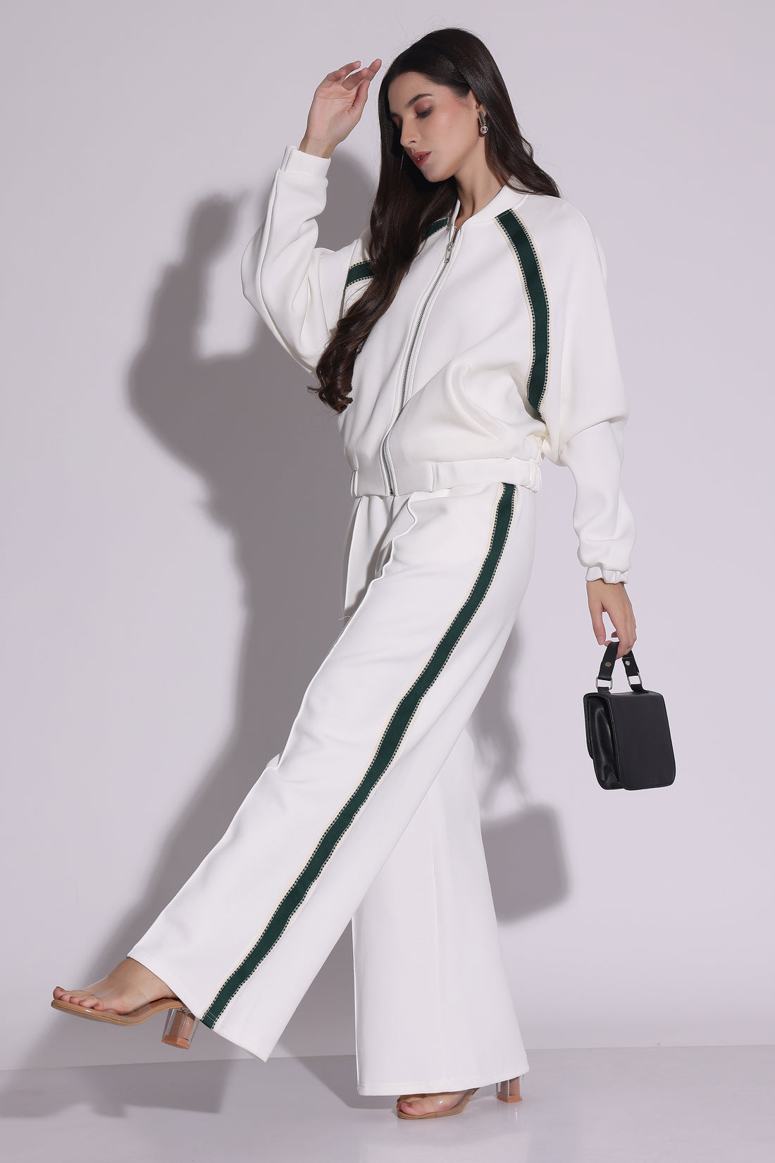 Sporty Chic White Co-Ord Set