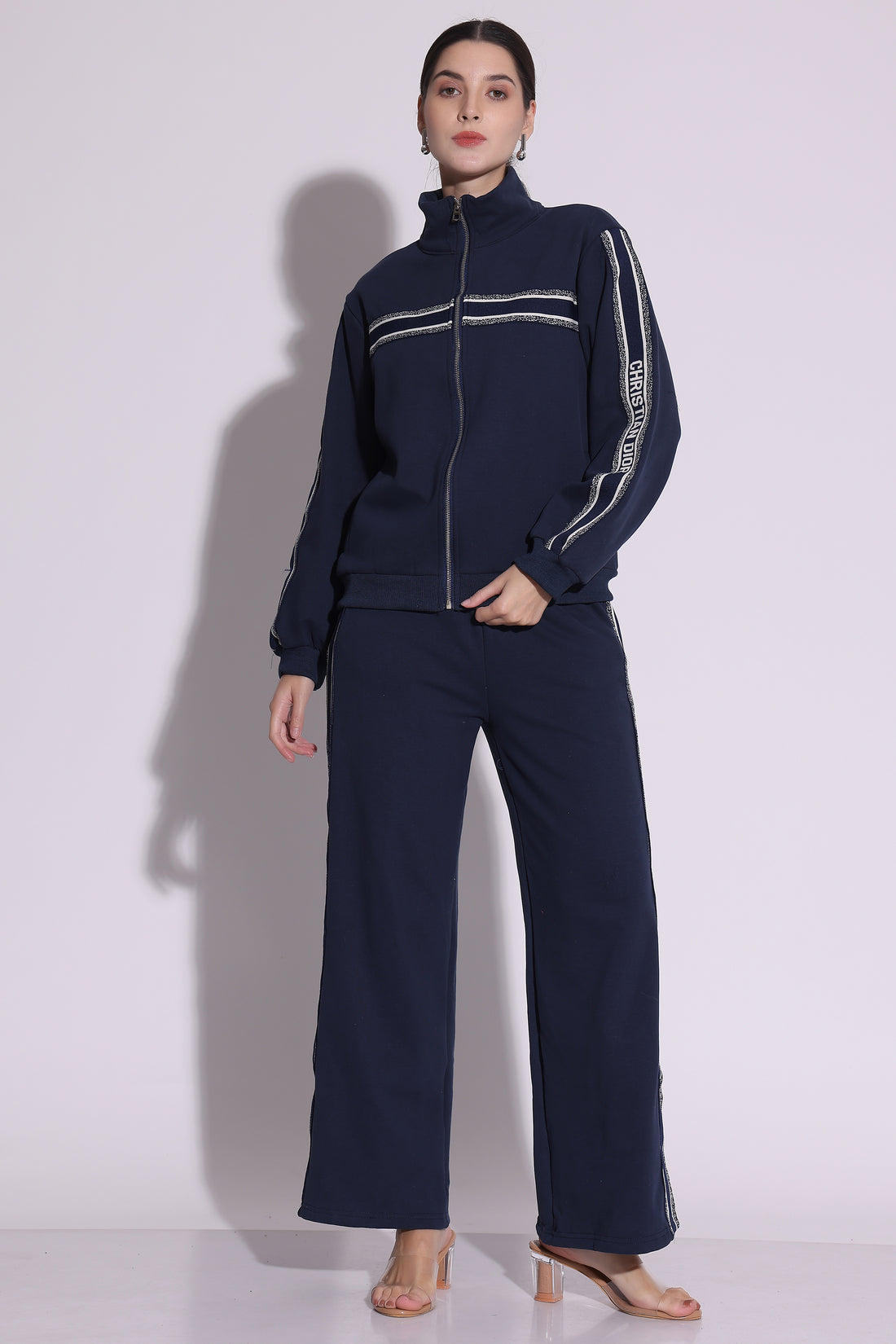 Navy Luxe Track Co-Ord