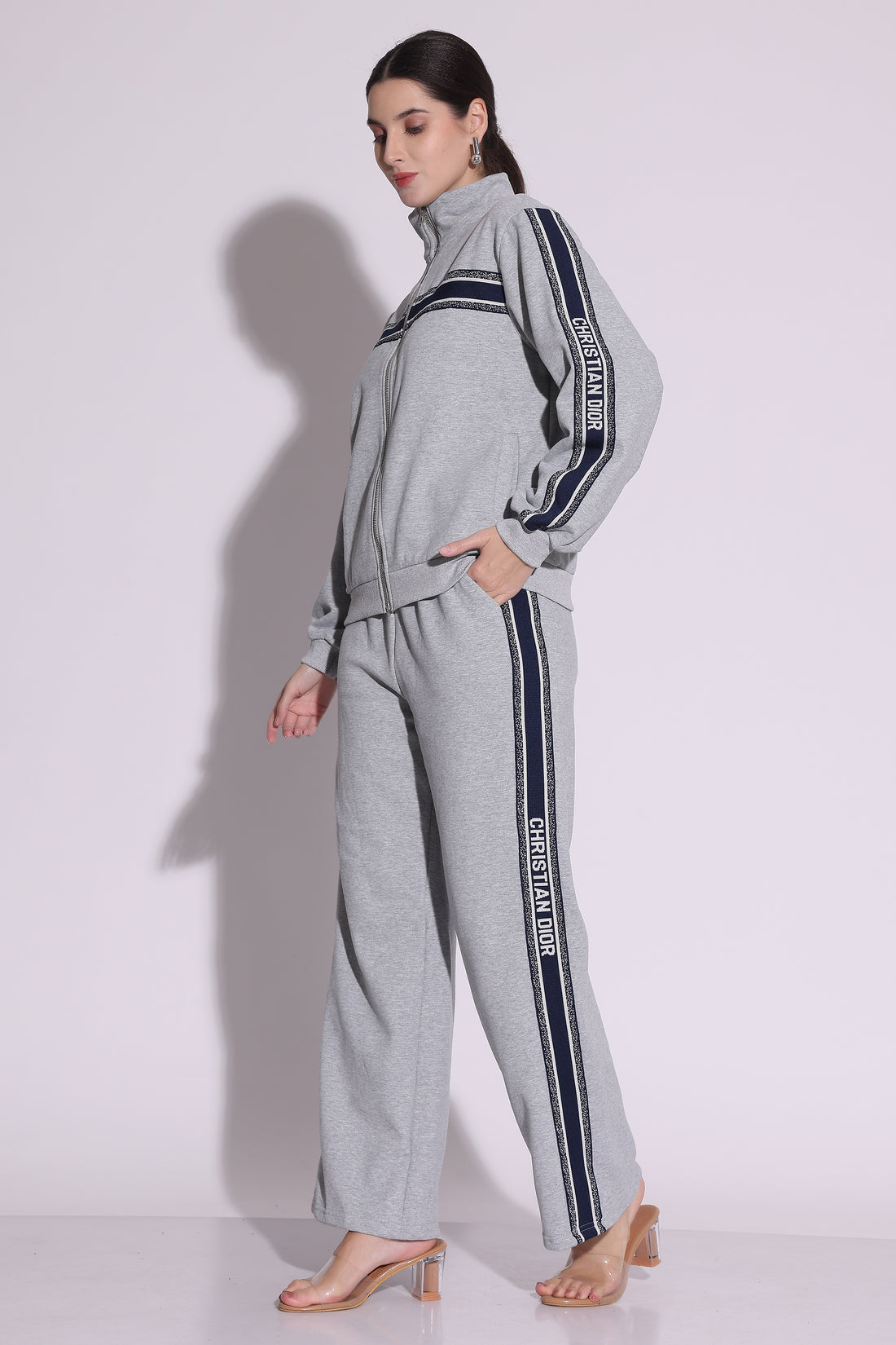 Grey Comfort Track Co-Ord