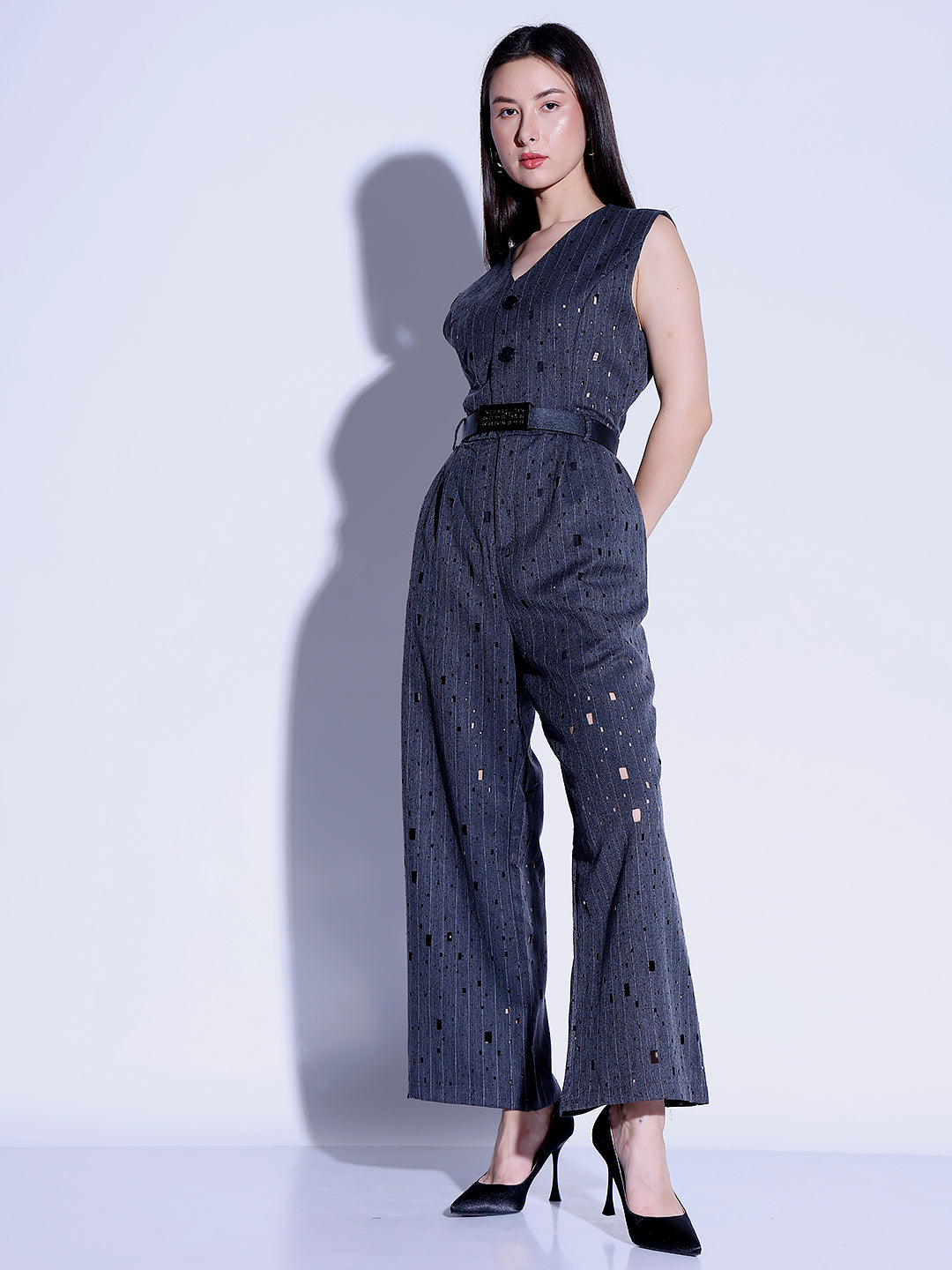 Cutwork jumpsuit