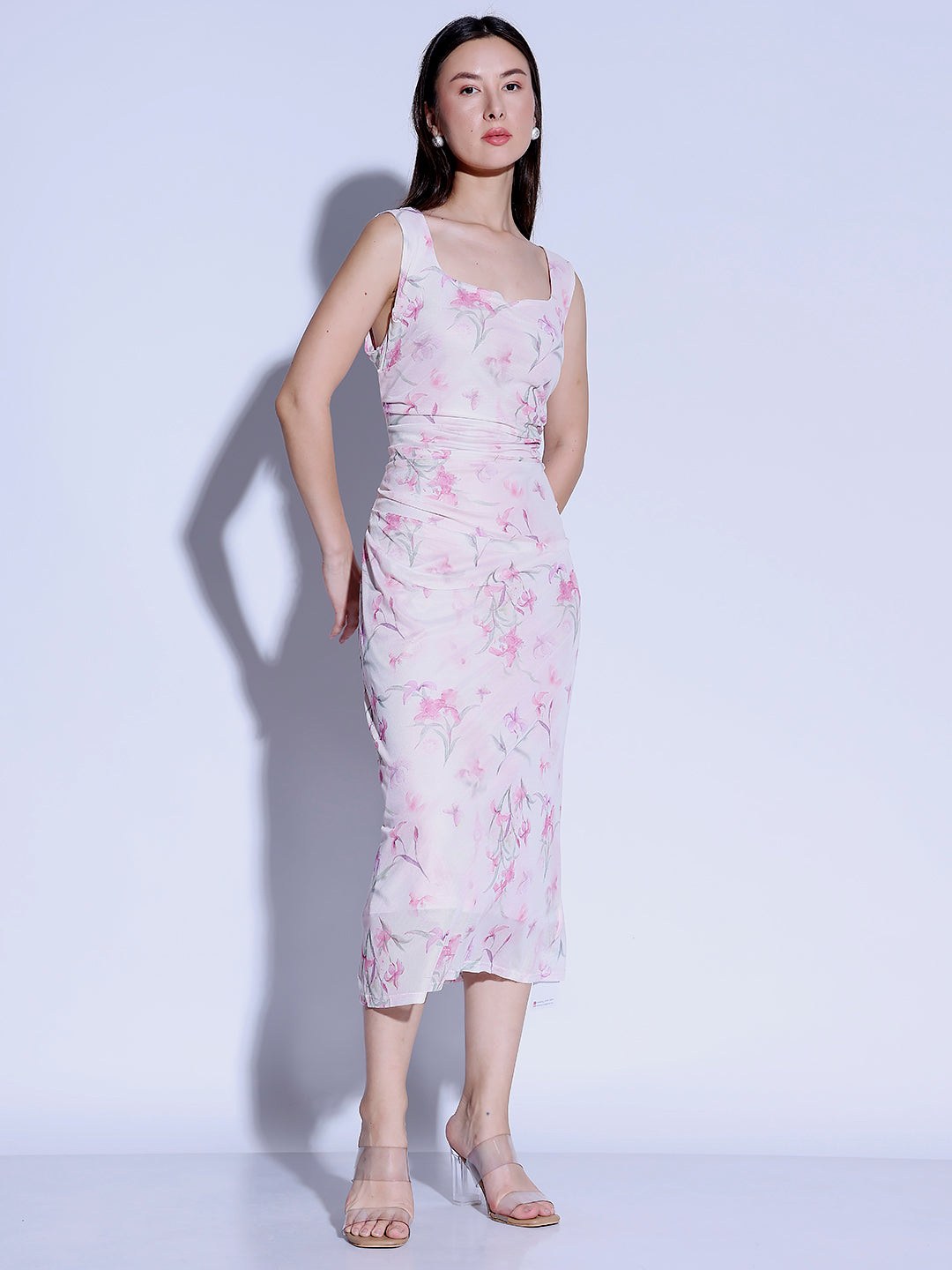 Floral Mid-Length Dress