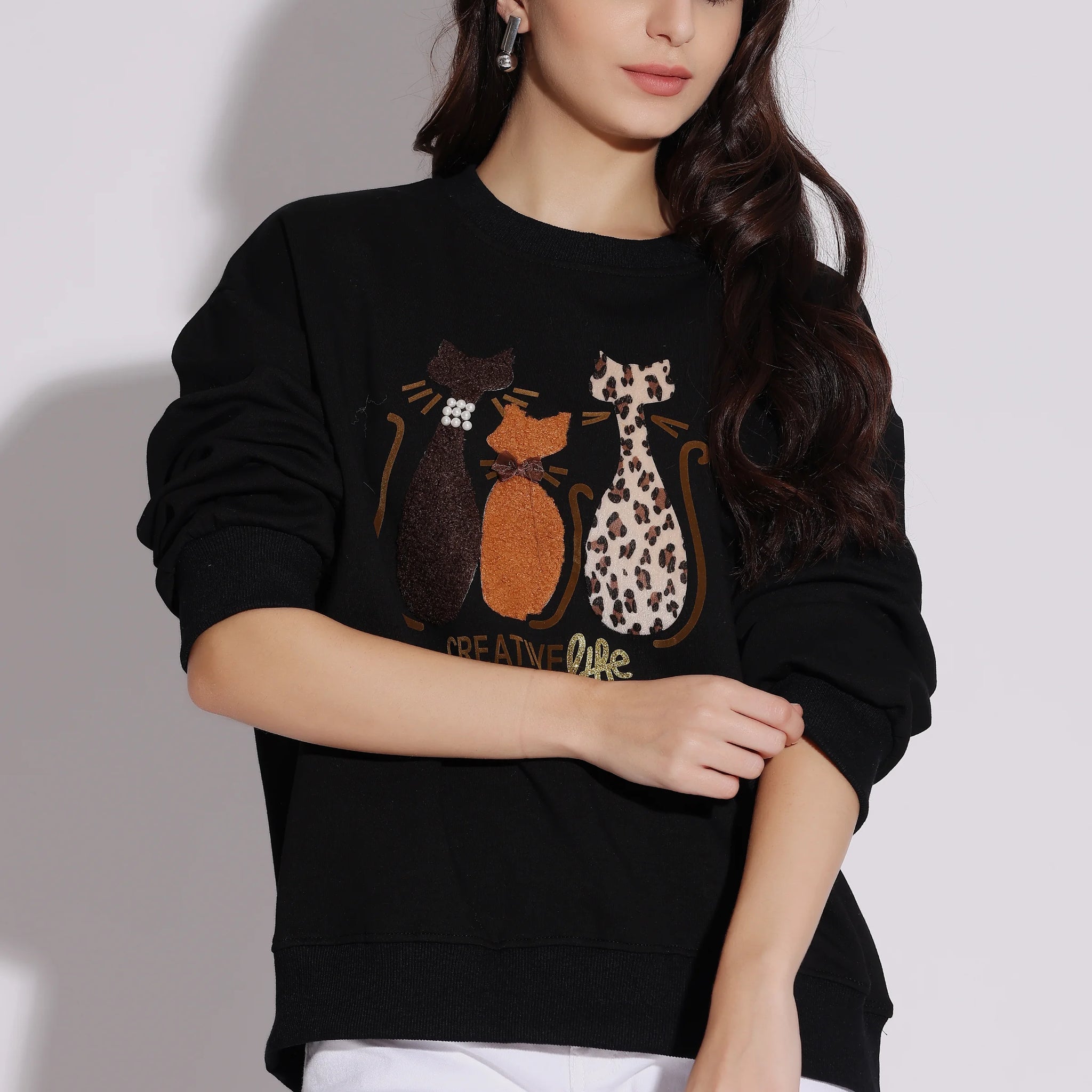 Graphic Cat Sweater