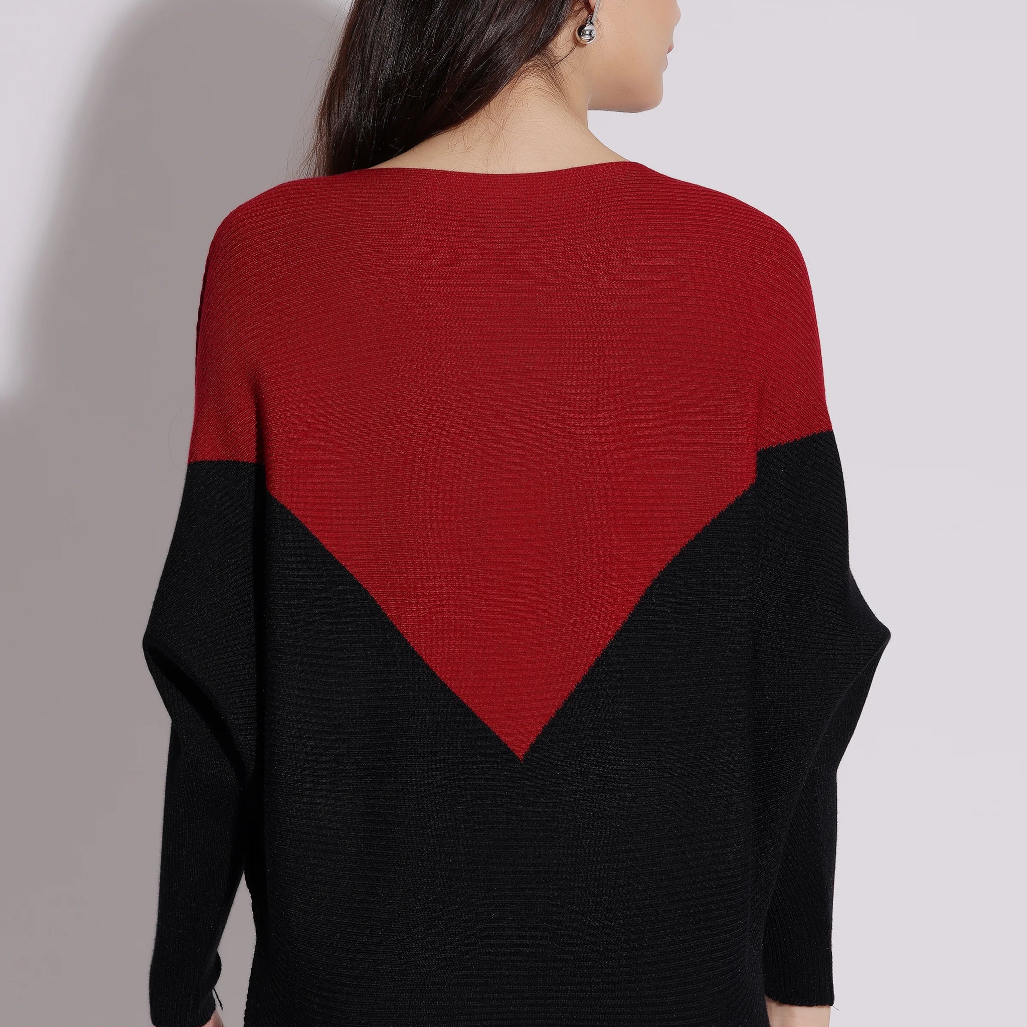 Color Block Knit Sweater