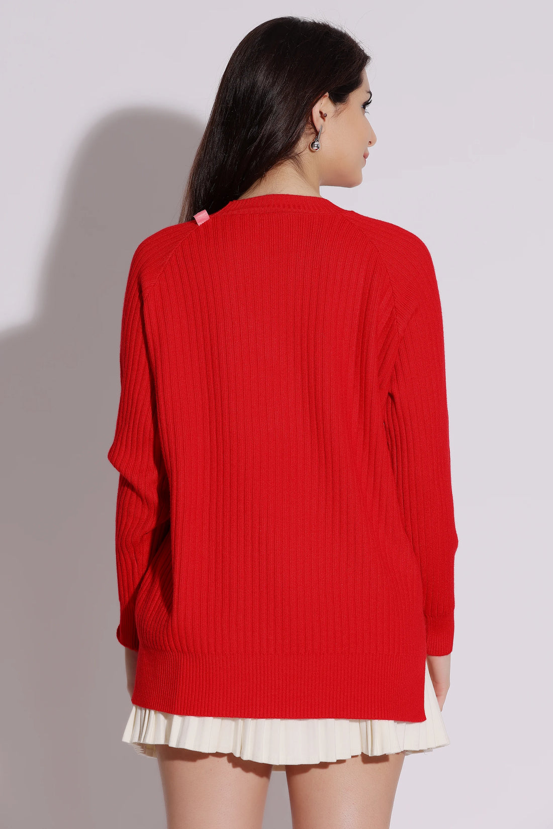 Soft Knit Red Sweater