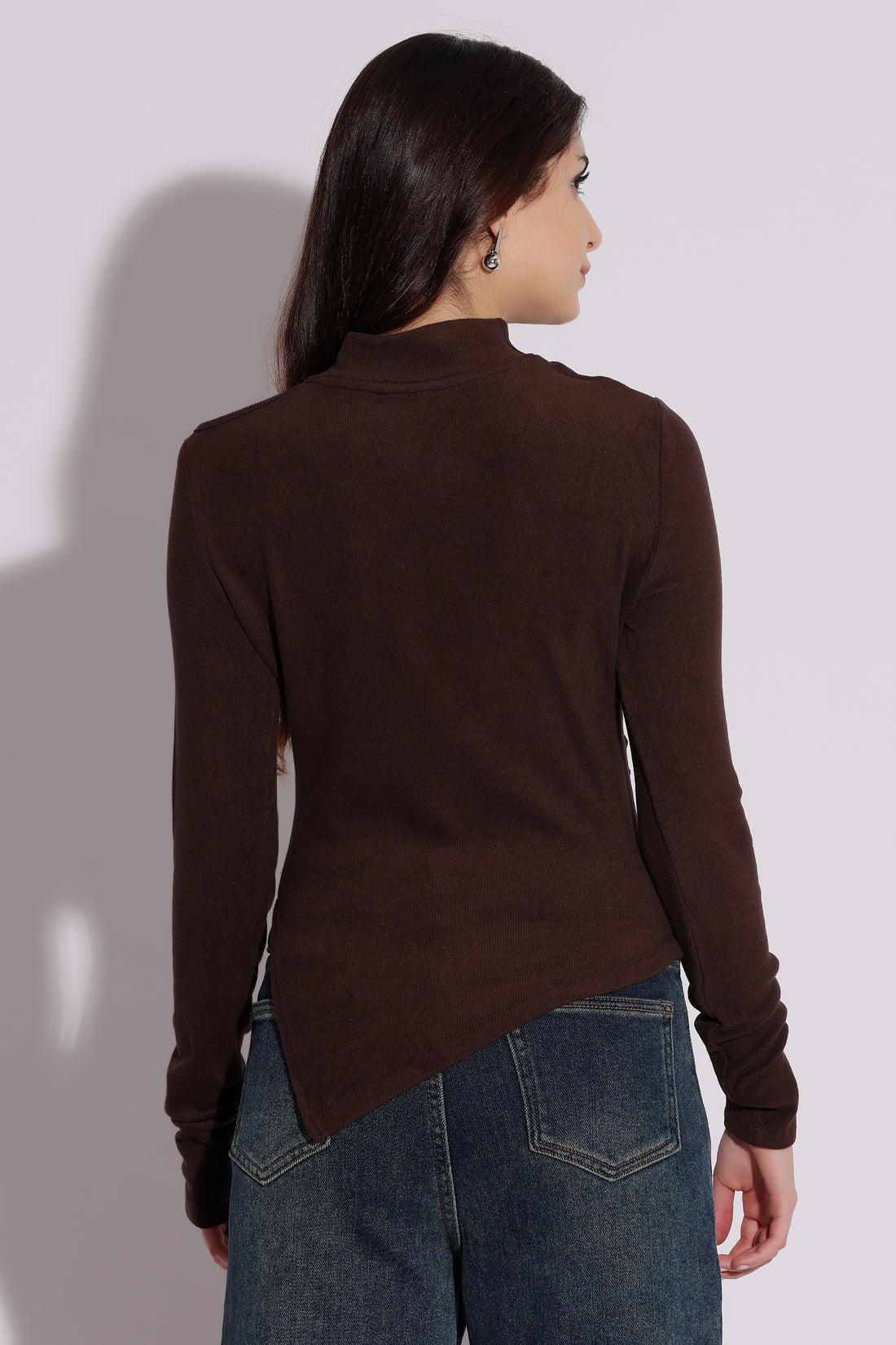 Asymmetric Cutout Sweater