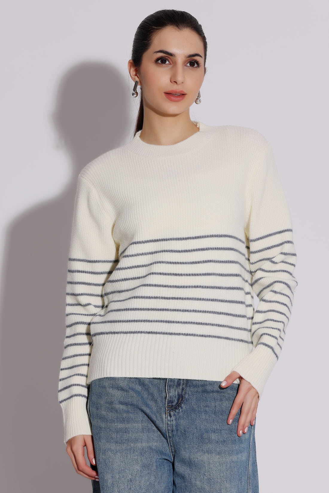 Striped Knit Sweater