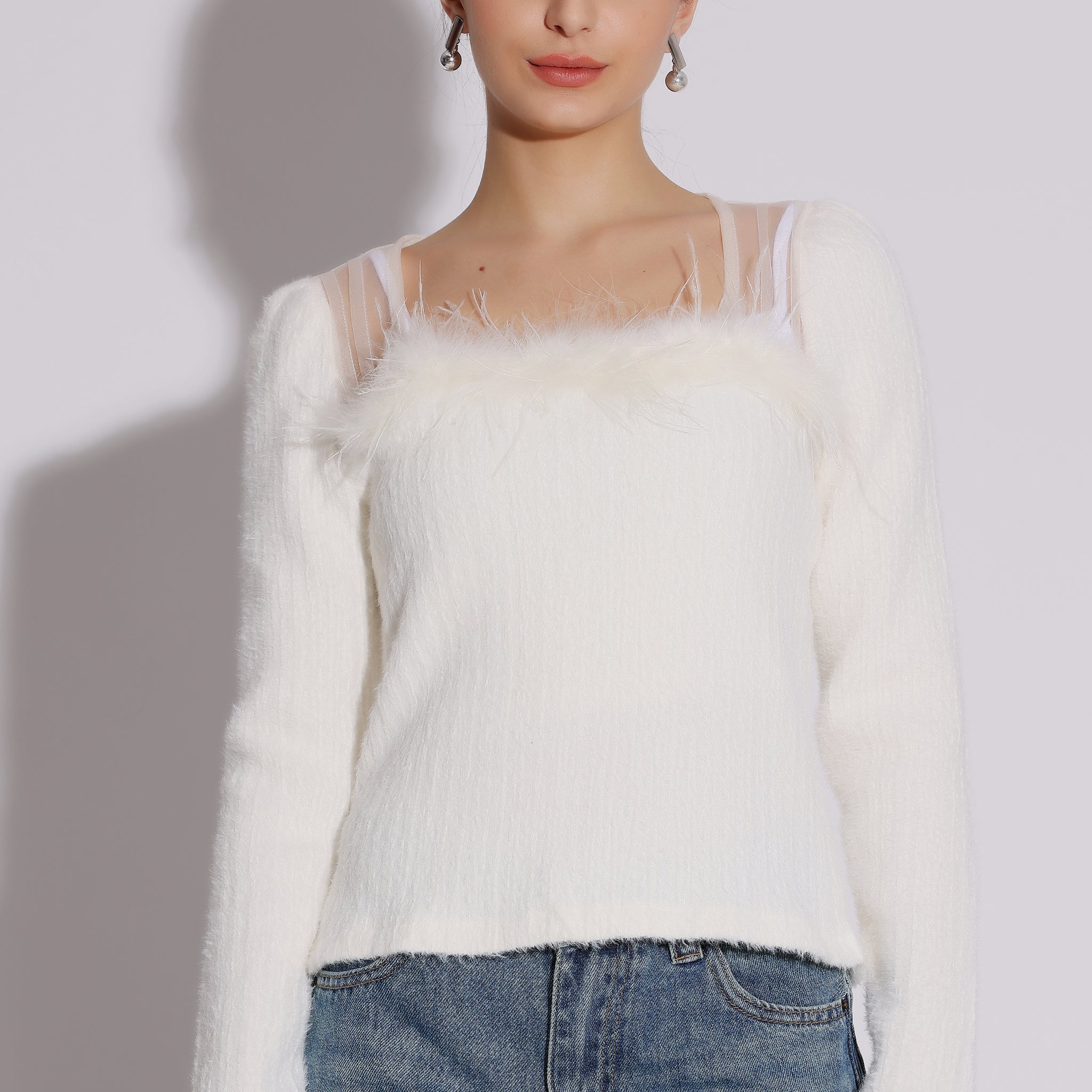 Fuzzy Knit Sweater