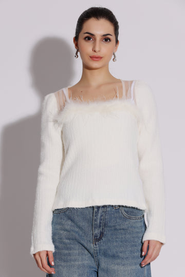 Fuzzy Knit Sweater