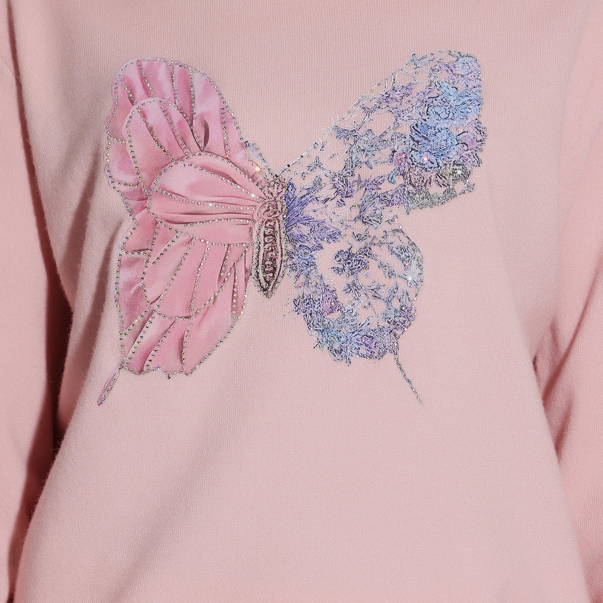 Pink Embroidered Sweater