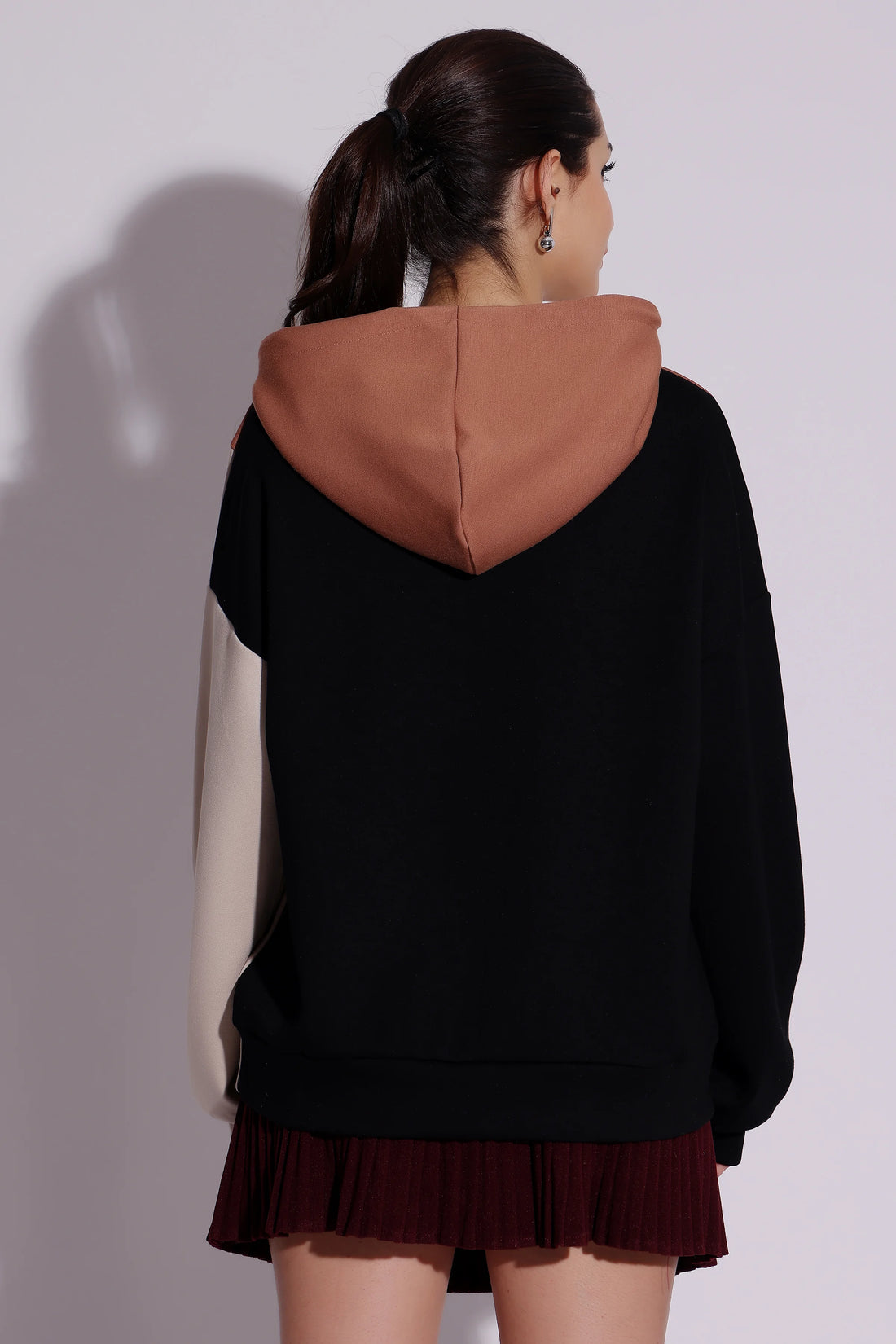 Colorblock Hoodie Dress