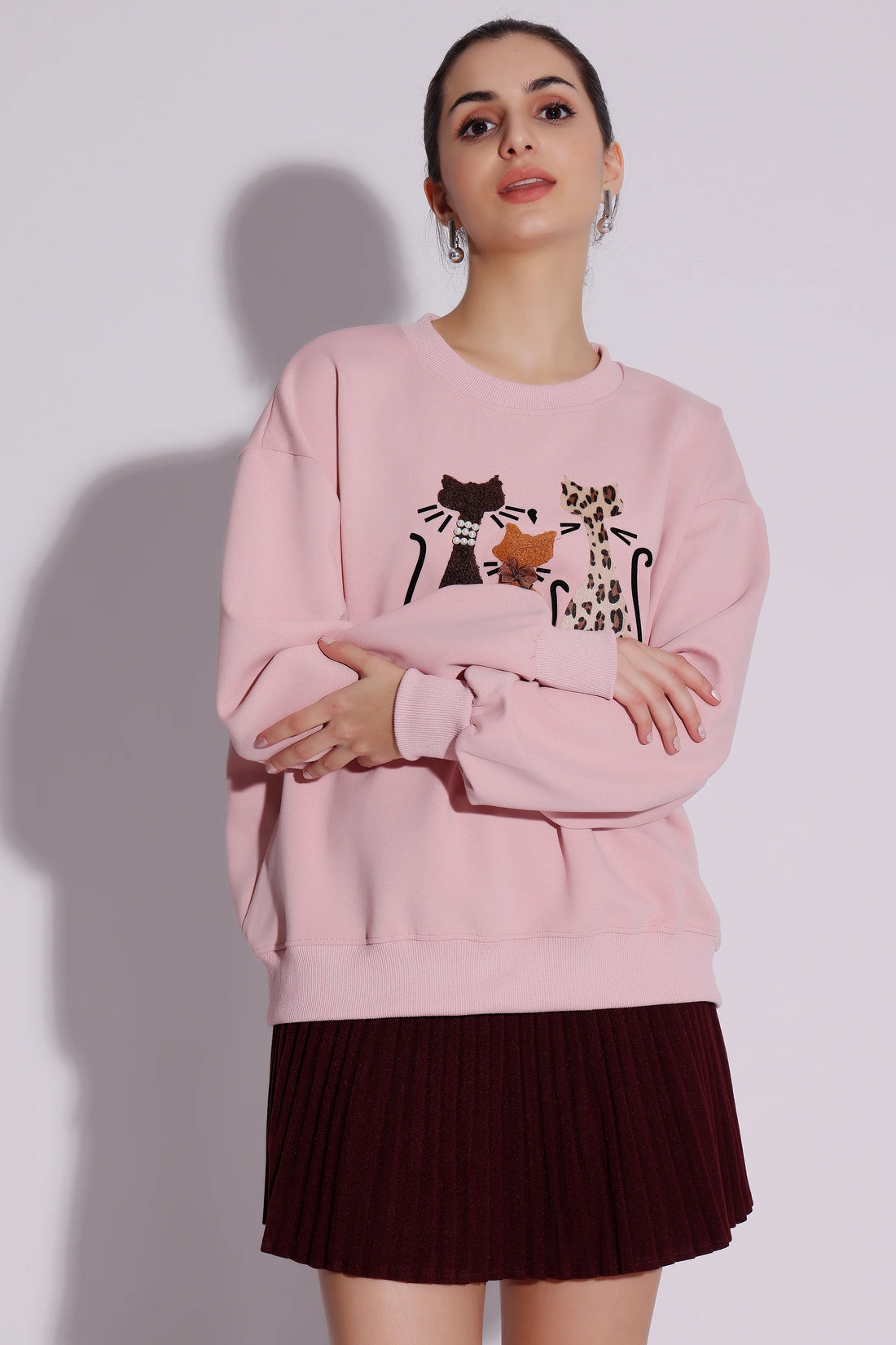 Graphic Applique Sweatshirt