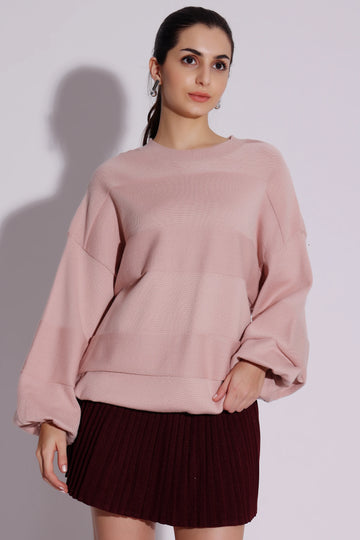 Oversized Balloon Sleeve Sweater